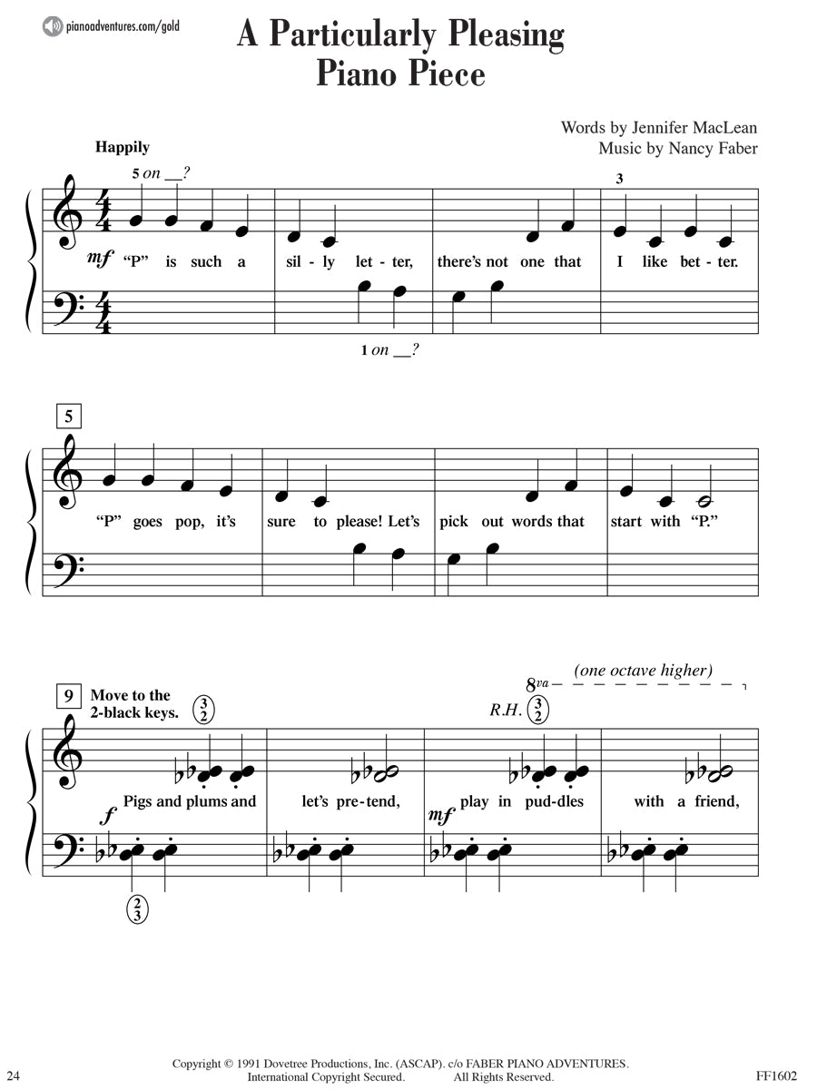 Piano Adventures® Primer Level Gold Star Performance Book