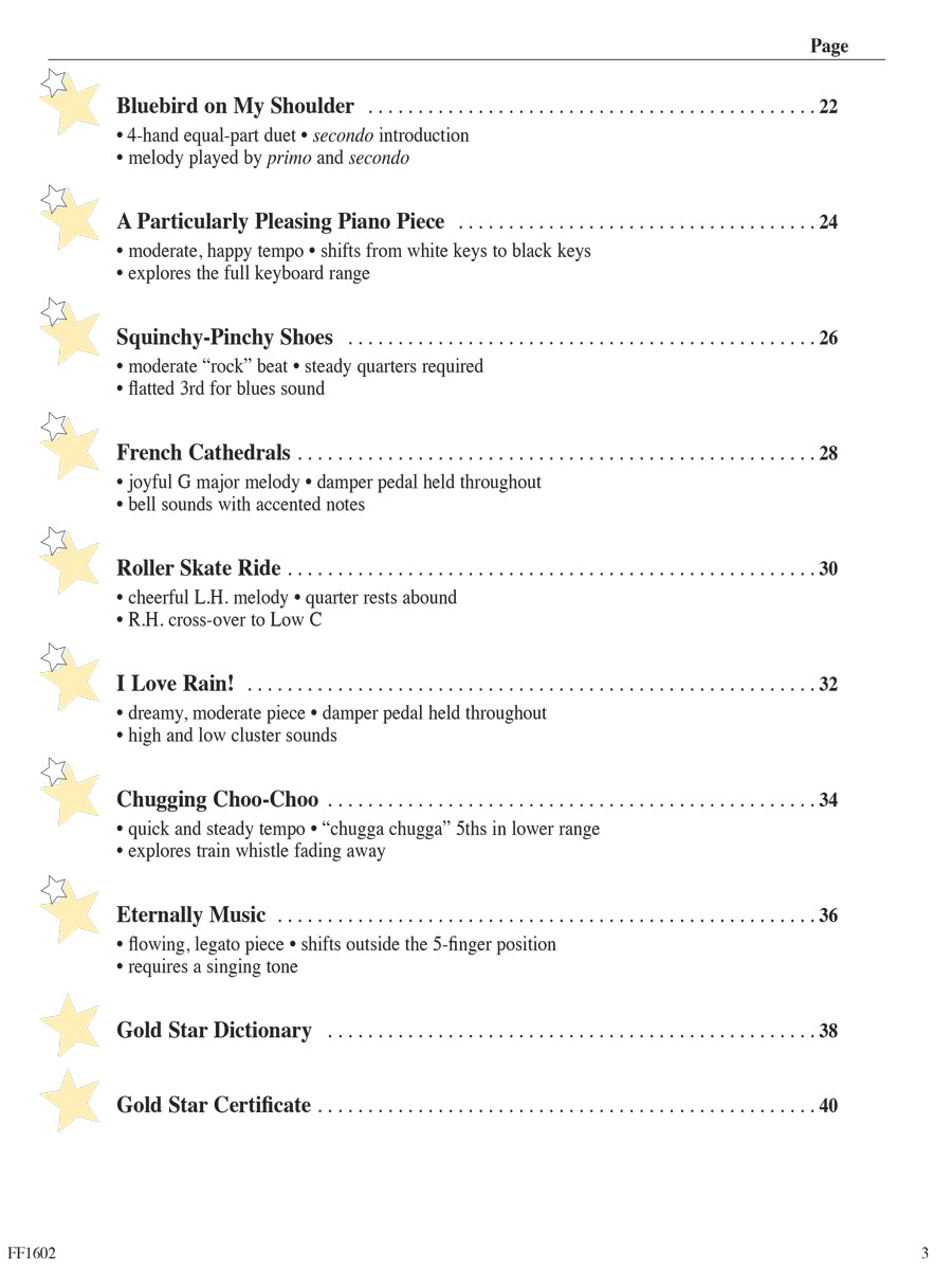 Piano Adventures® Primer Level Gold Star Performance Book