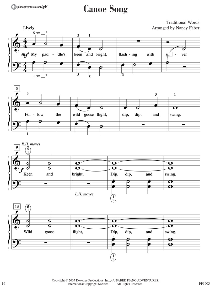 Piano Adventures® Level 1 Gold Star Performance Book