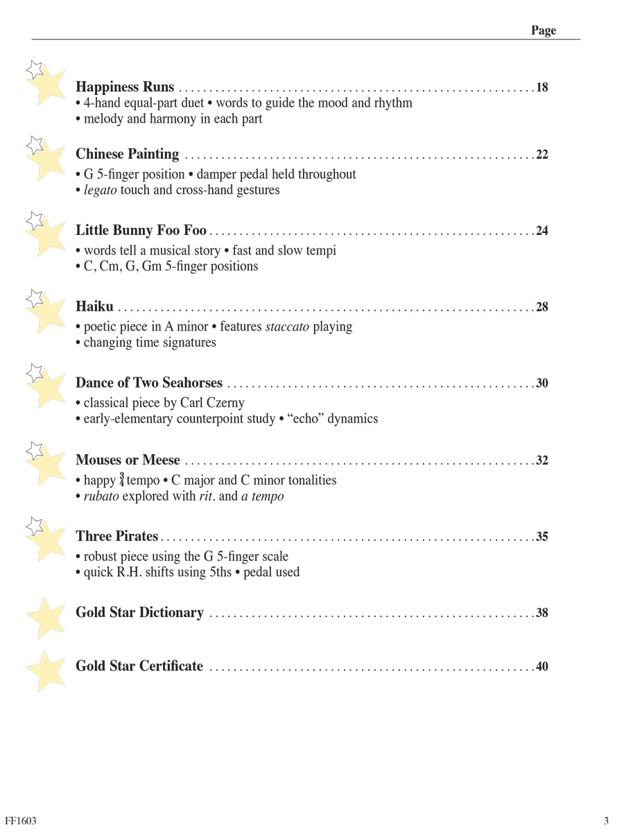 Piano Adventures® Level 1 Gold Star Performance Book