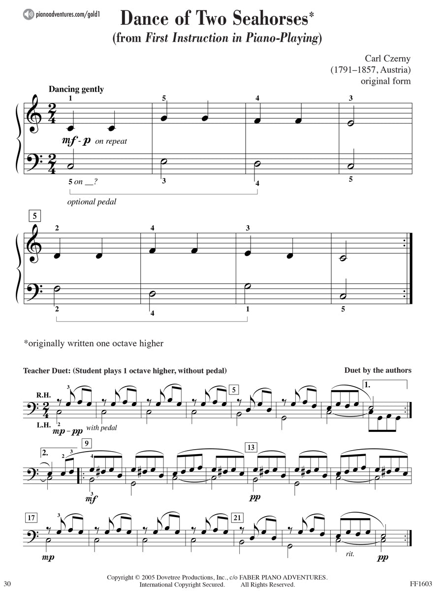 Piano Adventures® Level 1 Gold Star Performance Book