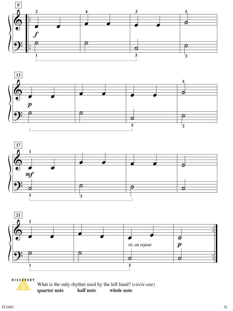 Piano Adventures® Level 1 Gold Star Performance Book