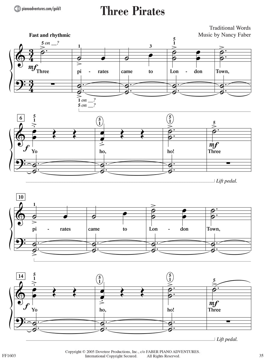 Piano Adventures® Level 1 Gold Star Performance Book