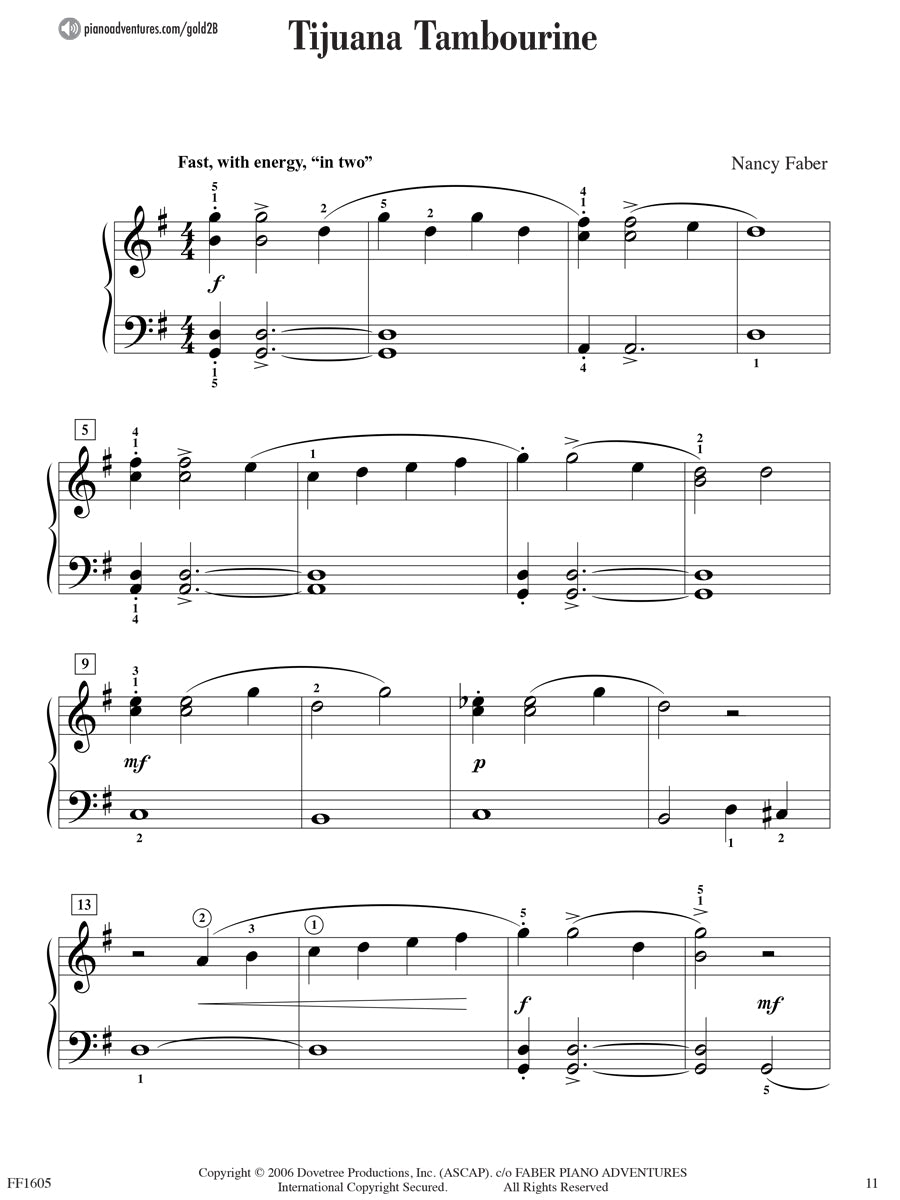 Piano Adventures® Level 2B Gold Star Performance