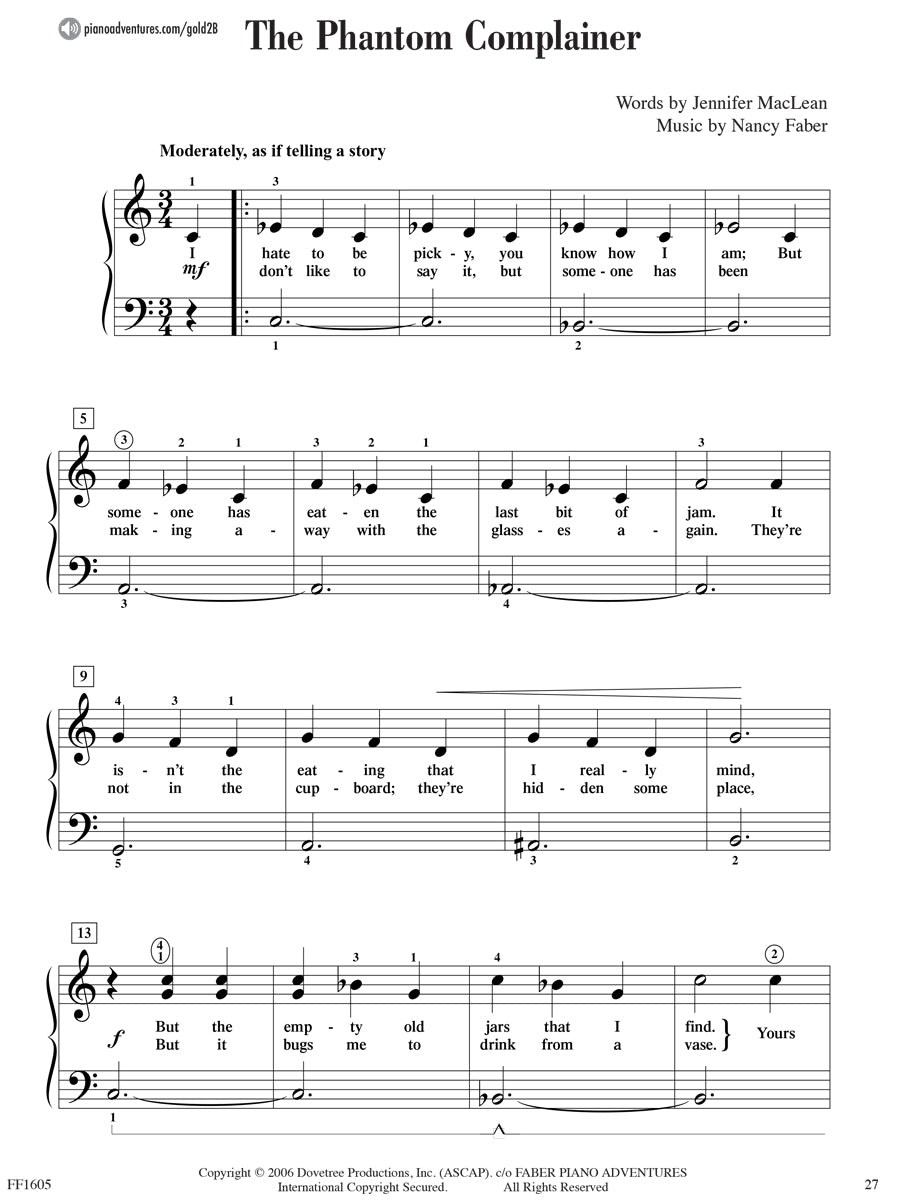 Piano Adventures® Level 2B Gold Star Performance