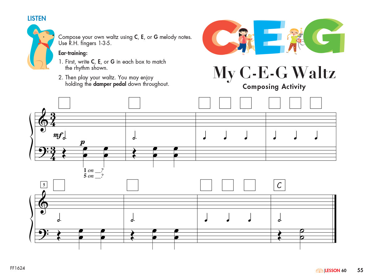 My First Piano Adventure® Writing Book C