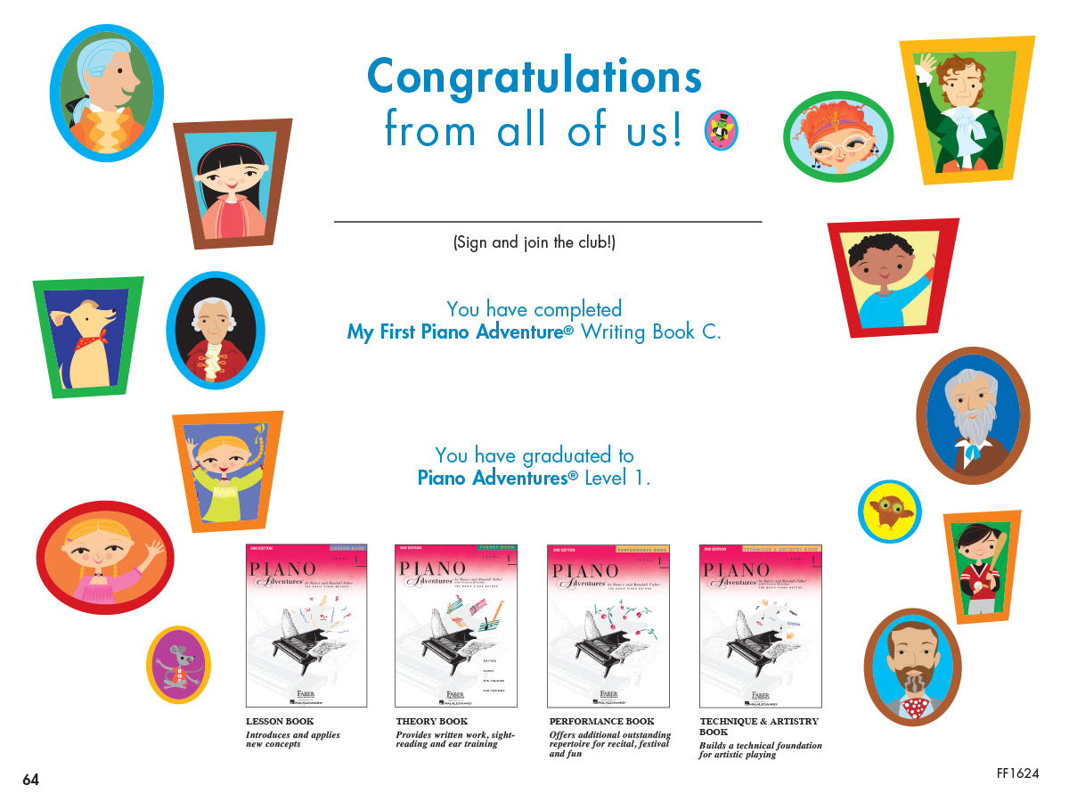 My First Piano Adventure® Writing Book C