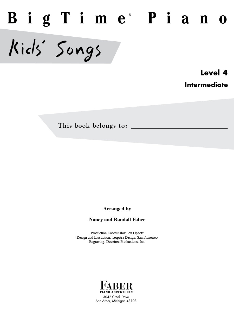 BigTime® Piano Kids’ Songs