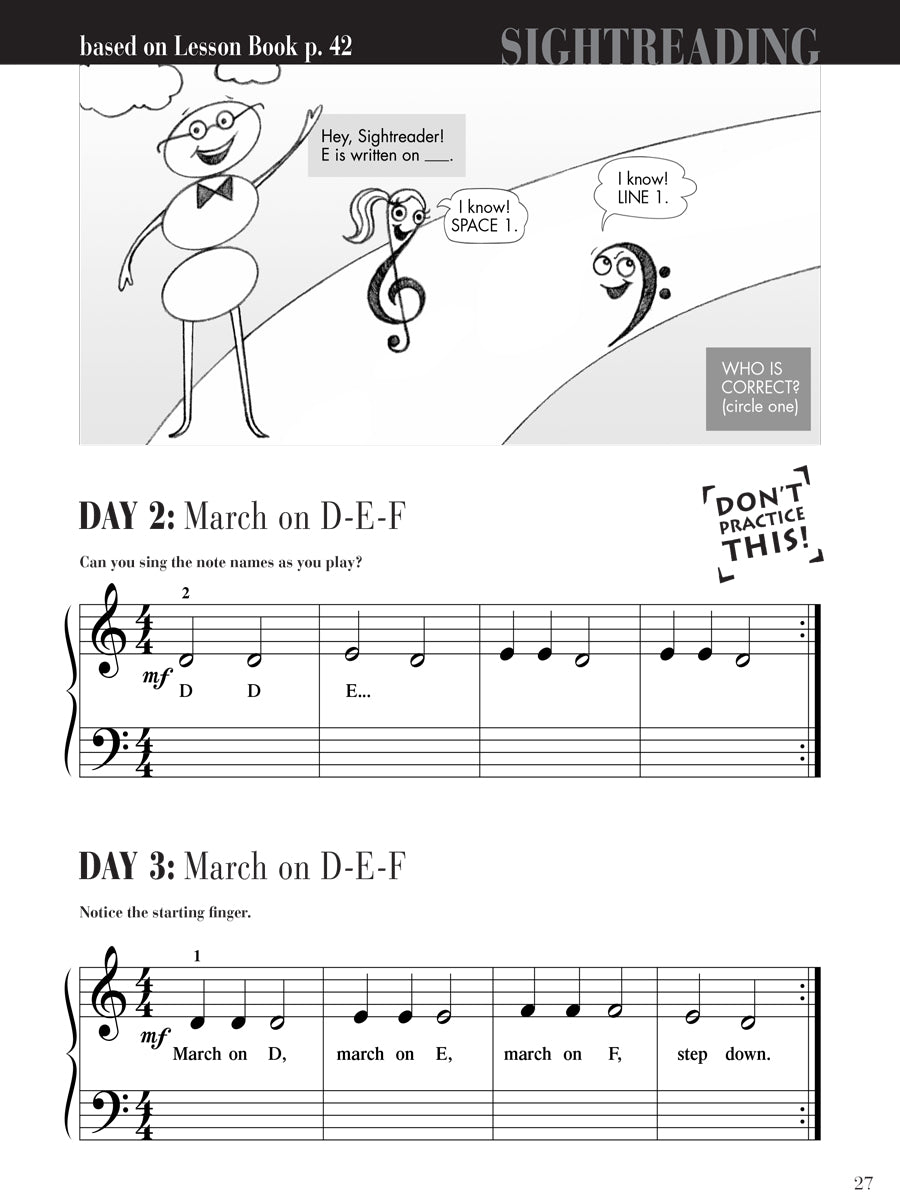 Piano Adventures® Primer Level Sightreading Book