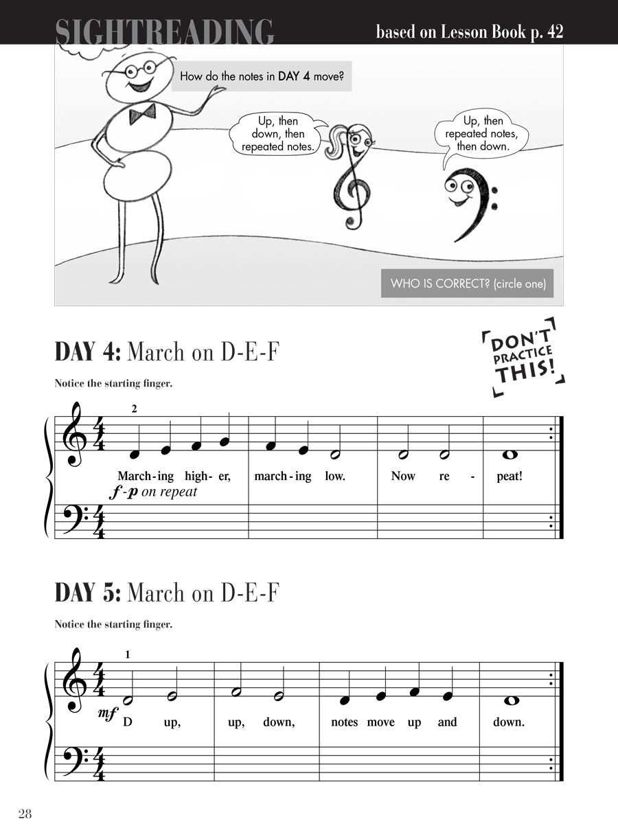 Piano Adventures® Primer Level Sightreading Book