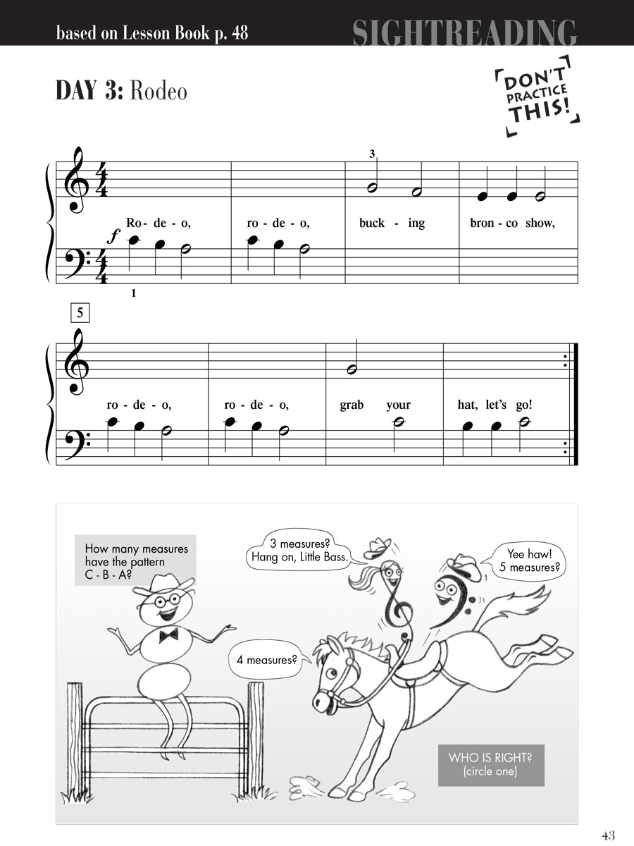 Piano Adventures® Primer Level Sightreading Book