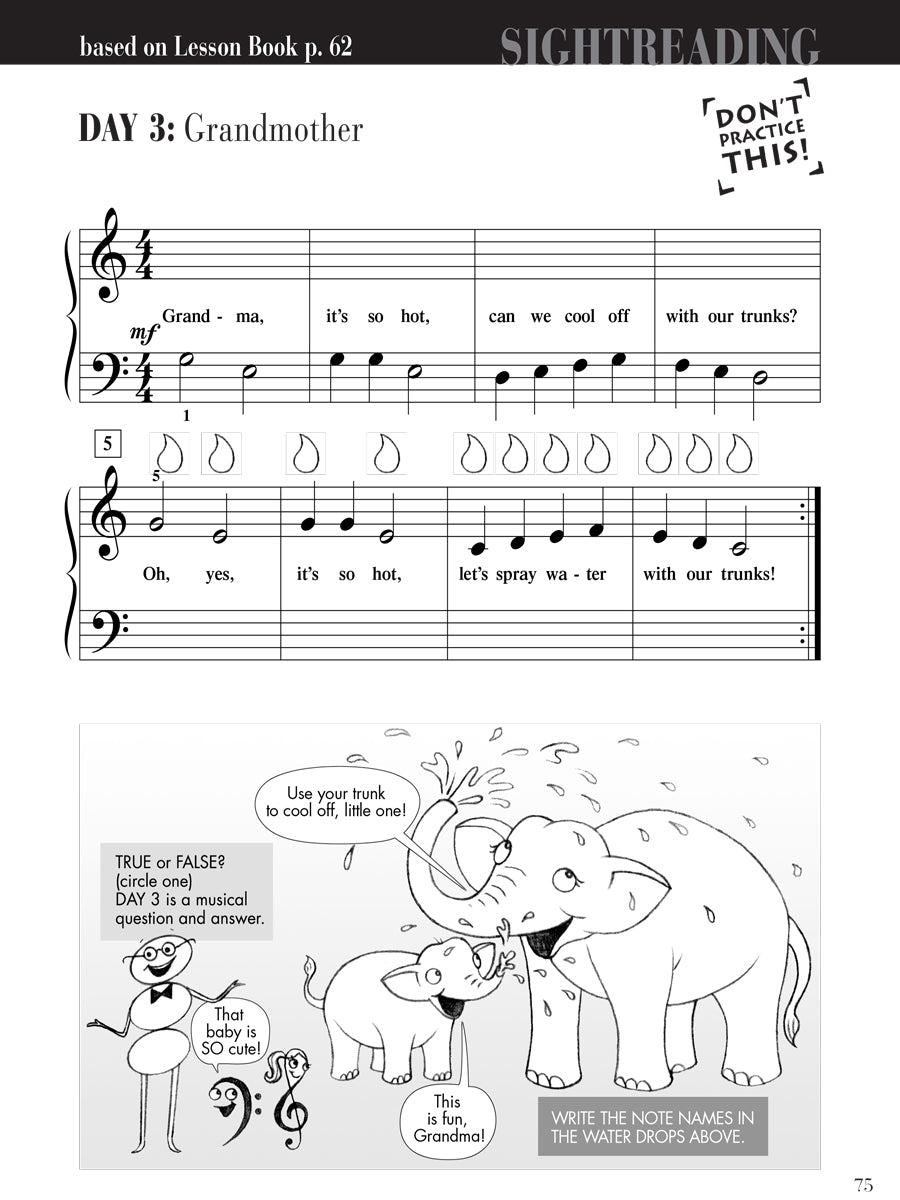 Piano Adventures® Primer Level Sightreading Book