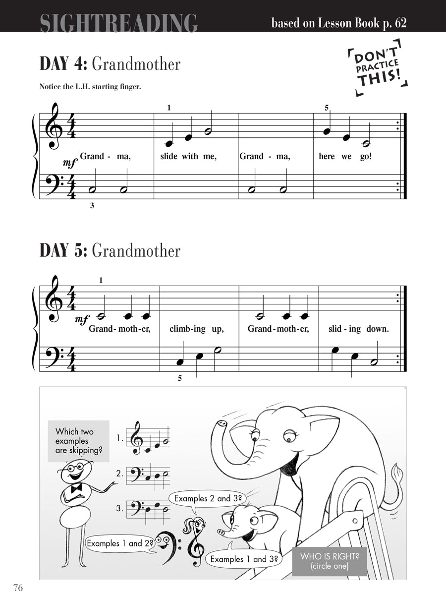 Piano Adventures® Primer Level Sightreading Book