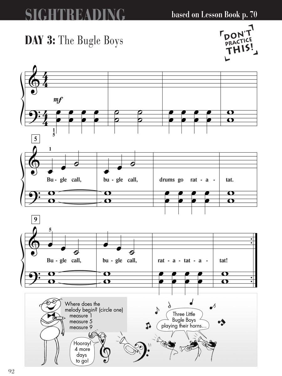 Piano Adventures® Primer Level Sightreading Book