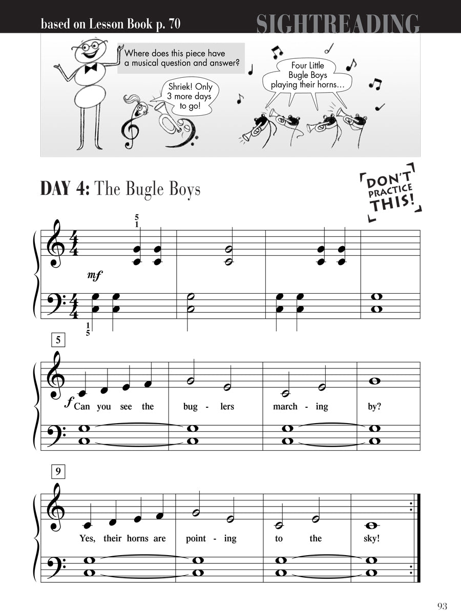 Piano Adventures® Primer Level Sightreading Book