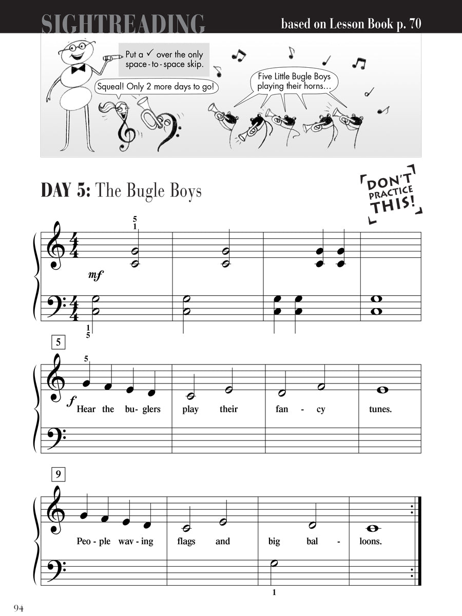 Piano Adventures® Primer Level Sightreading Book