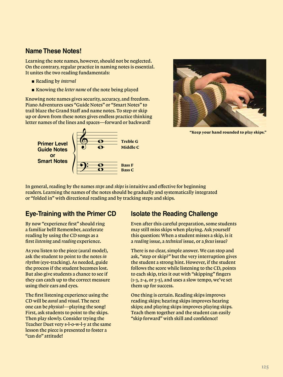 Piano Adventures® Primer Level Teacher Guide