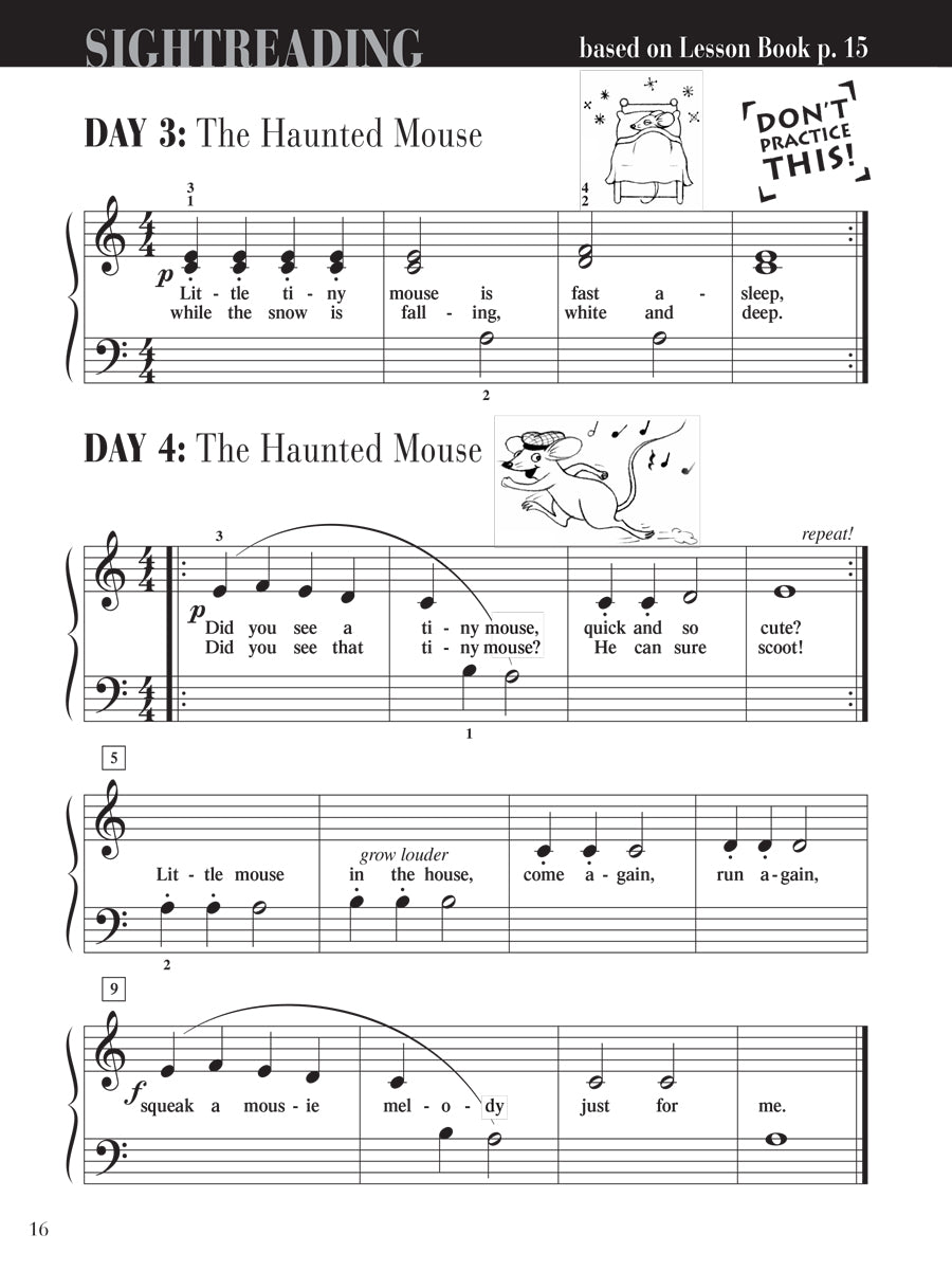 Piano Adventures® Level 1 Sightreading Book