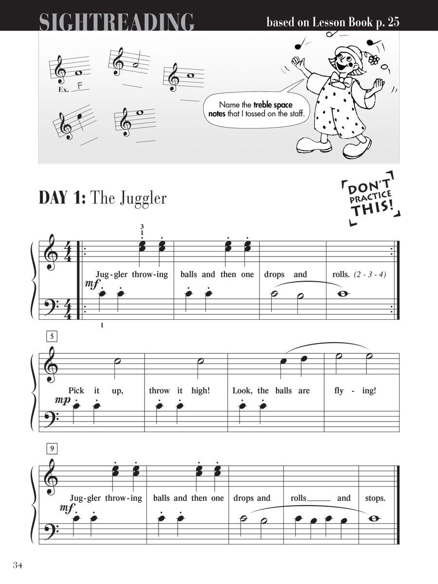 Piano Adventures® Level 1 Sightreading Book