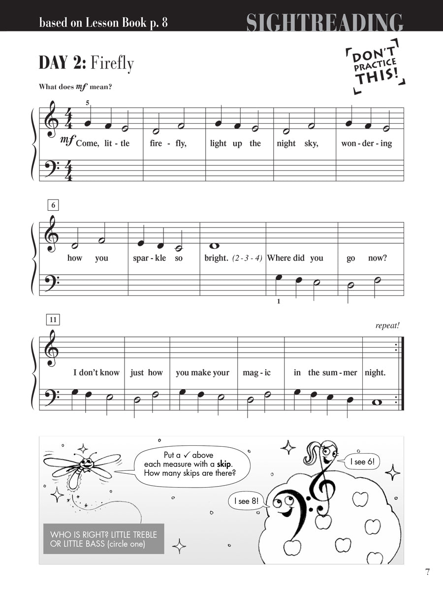 Piano Adventures® Level 1 Sightreading Book