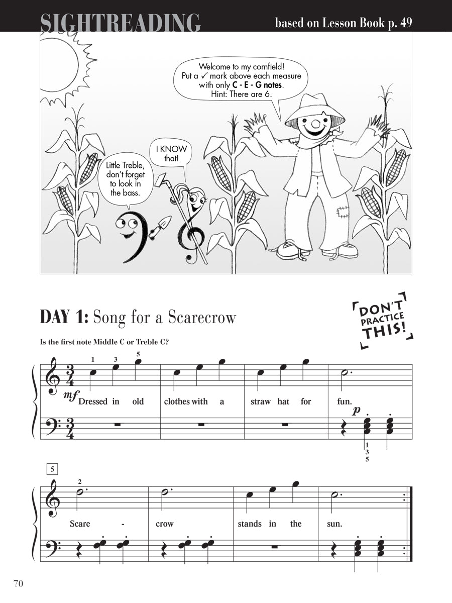 Piano Adventures® Level 1 Sightreading Book