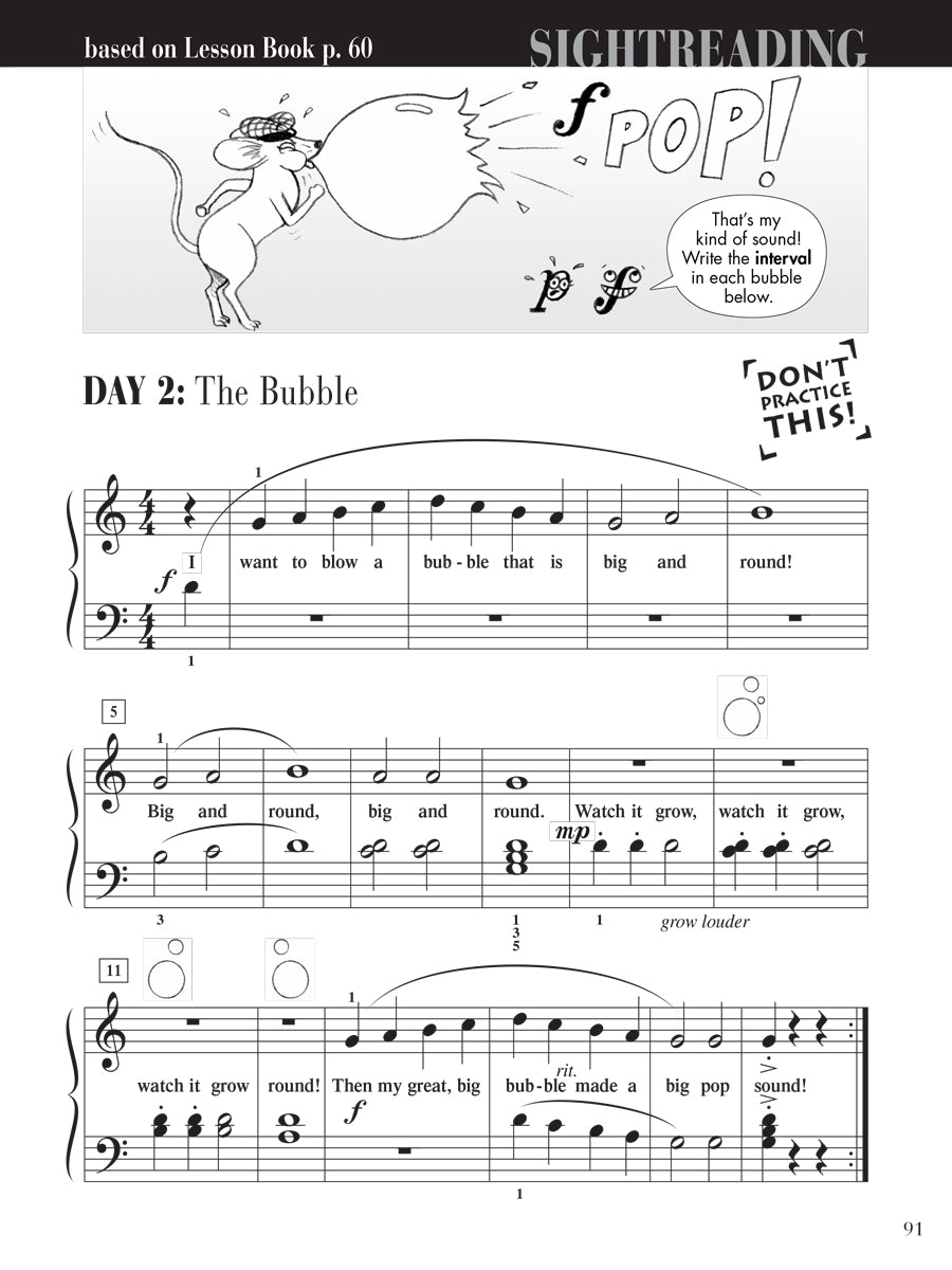 Piano Adventures® Level 1 Sightreading Book