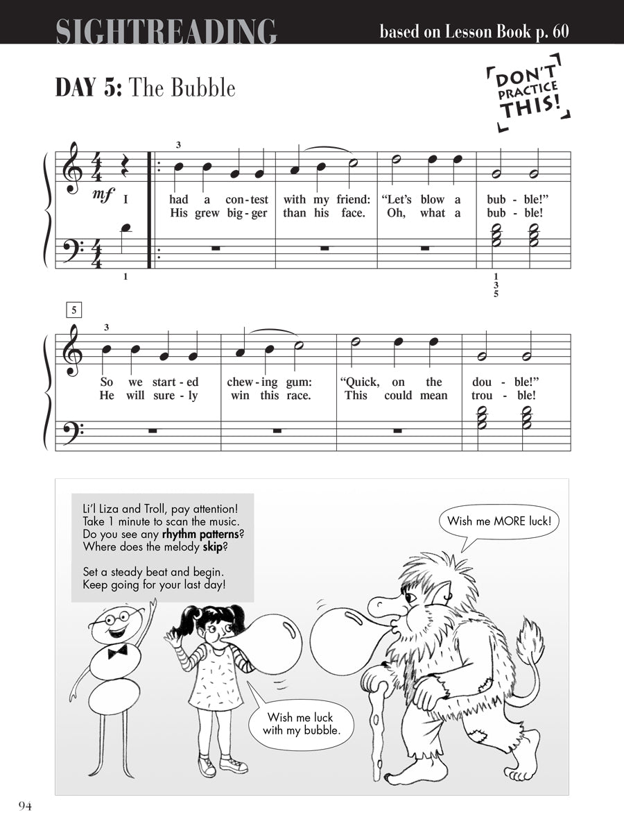 Piano Adventures® Level 1 Sightreading Book