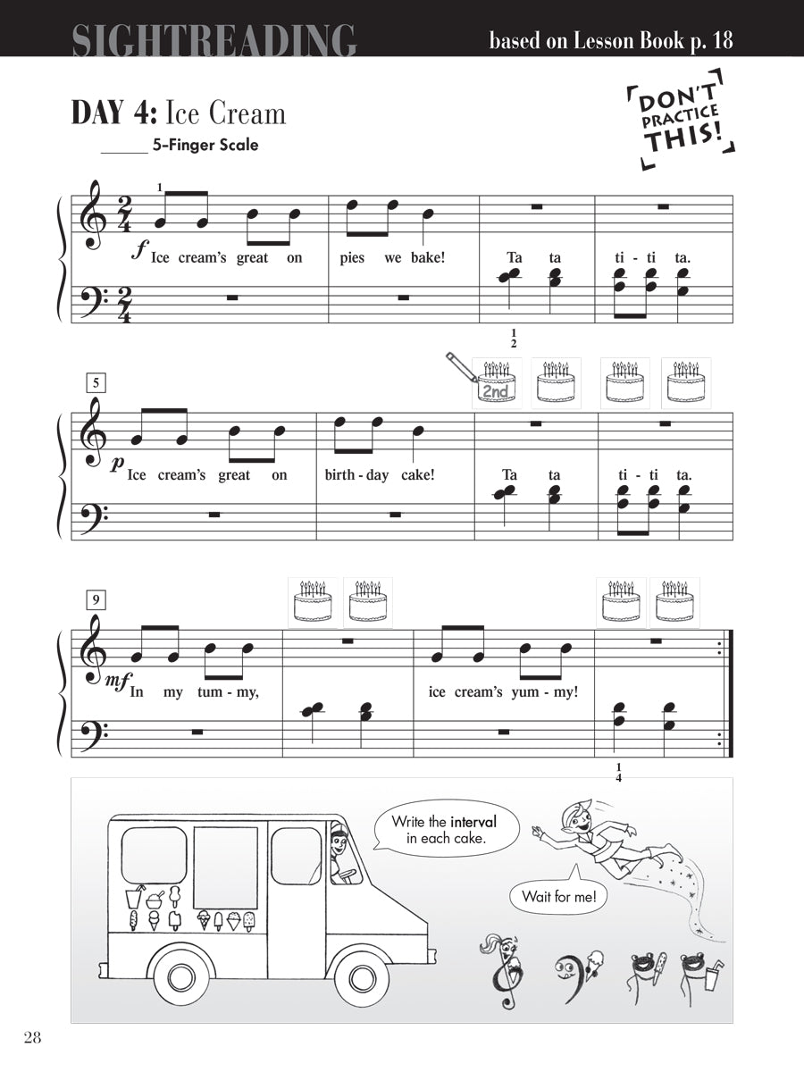 Piano Adventures® Level 2A Sightreading Book