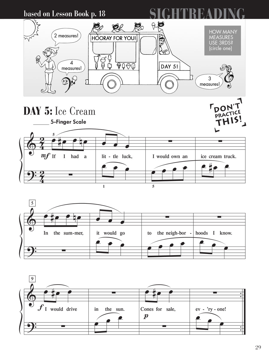 Piano Adventures® Level 2A Sightreading Book