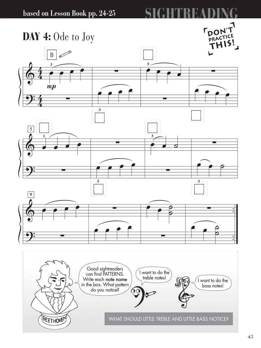 Piano Adventures® Level 2A Sightreading Book