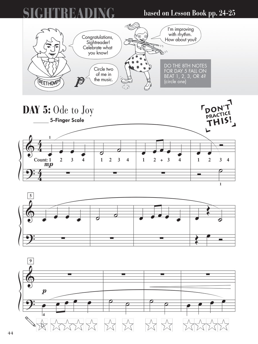 Piano Adventures® Level 2A Sightreading Book