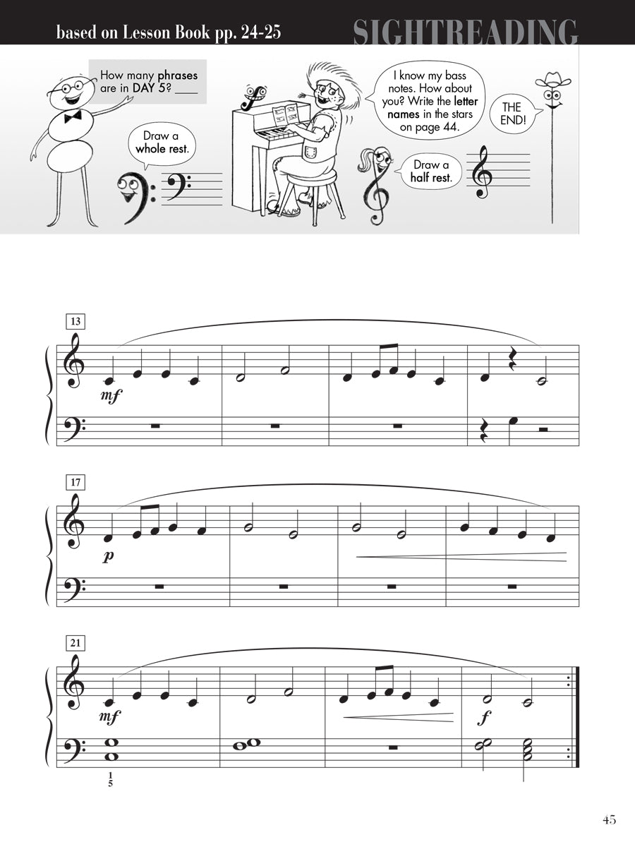 Piano Adventures® Level 2A Sightreading Book