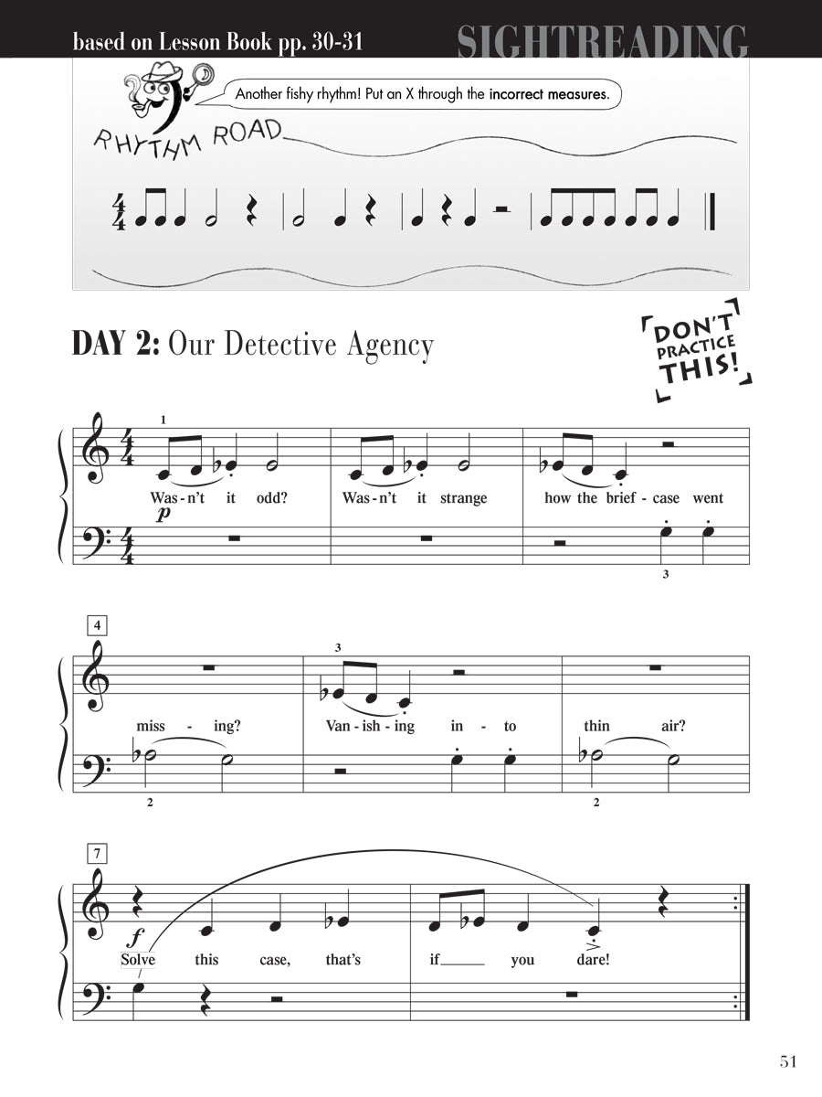 Piano Adventures® Level 2A Sightreading Book