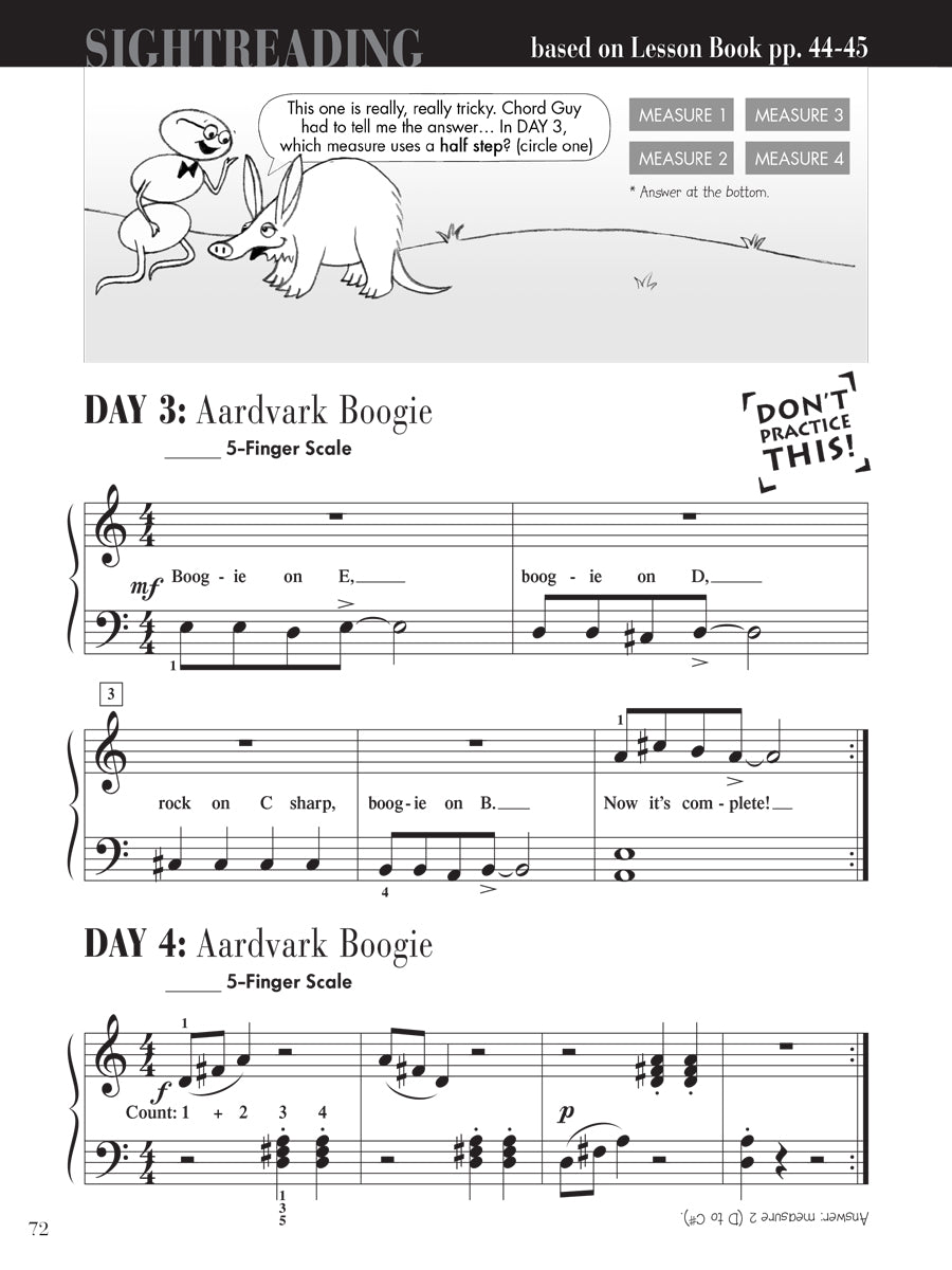 Piano Adventures® Level 2A Sightreading Book