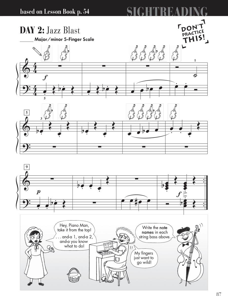 Piano Adventures® Level 2A Sightreading Book