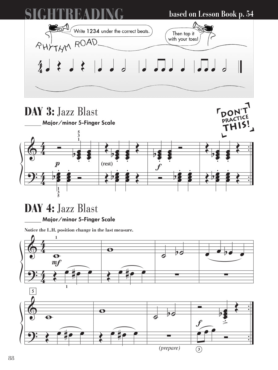 Piano Adventures® Level 2A Sightreading Book