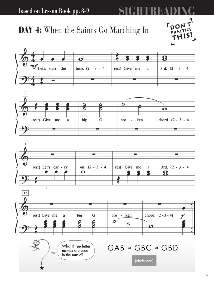 Piano Adventures® Level 2A Sightreading Book