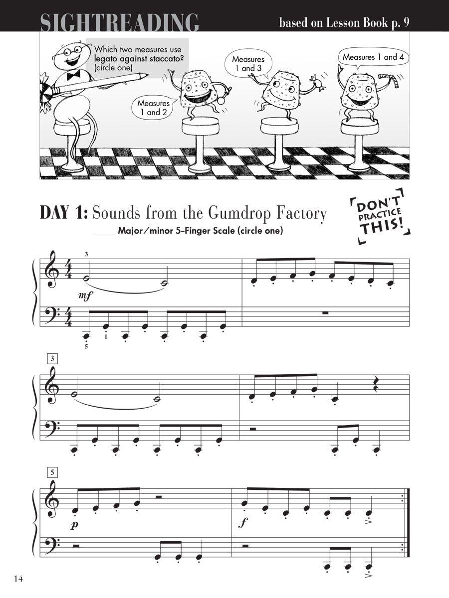 Piano Adventures® Level 2B Sightreading Book