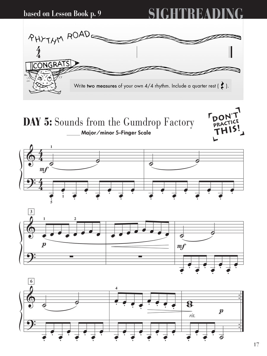 Piano Adventures® Level 2B Sightreading Book