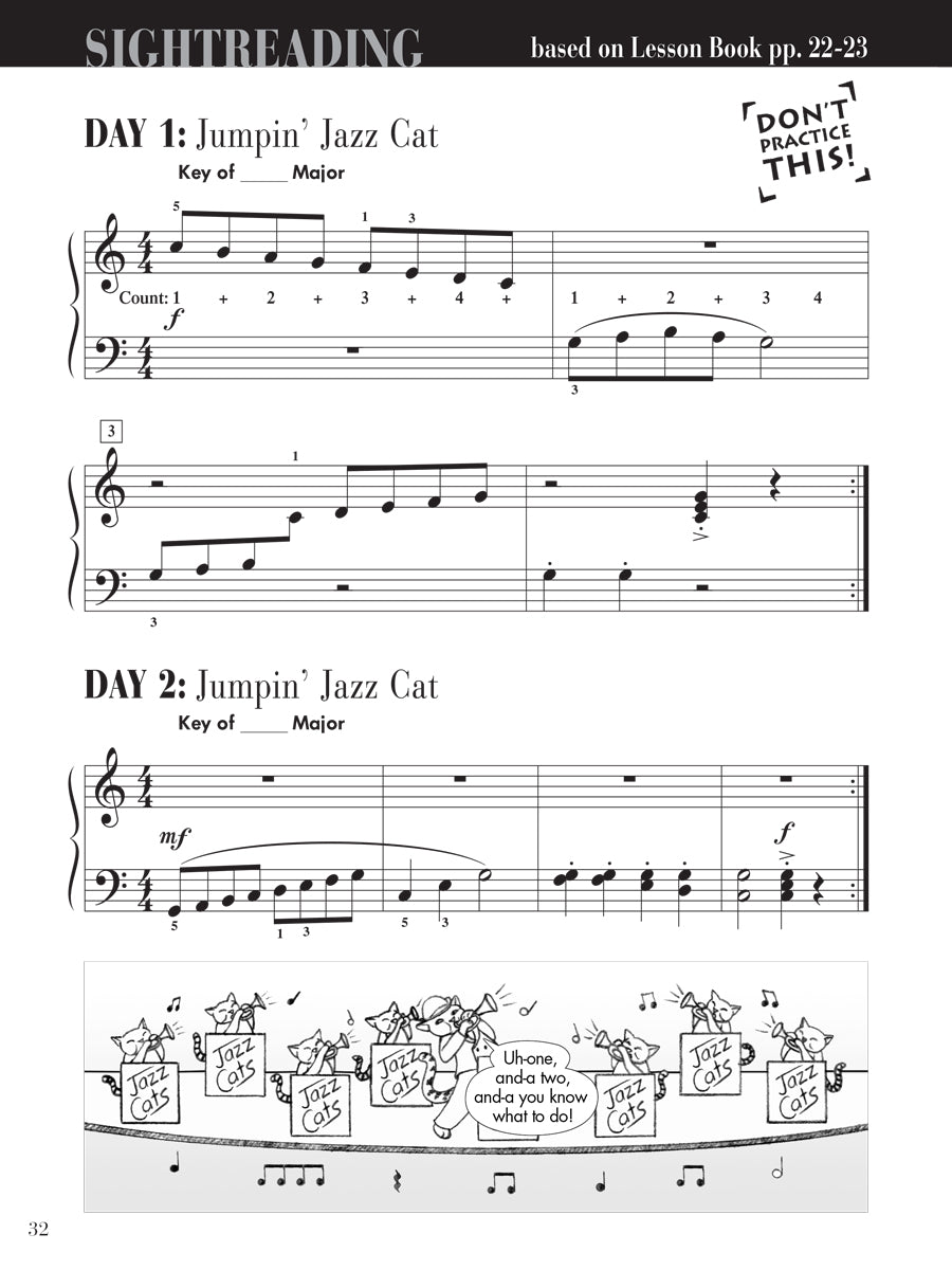 Piano Adventures® Level 2B Sightreading Book