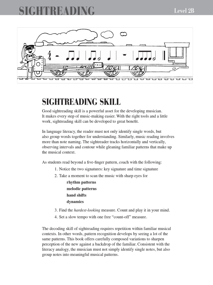 Piano Adventures® Level 2B Sightreading Book
