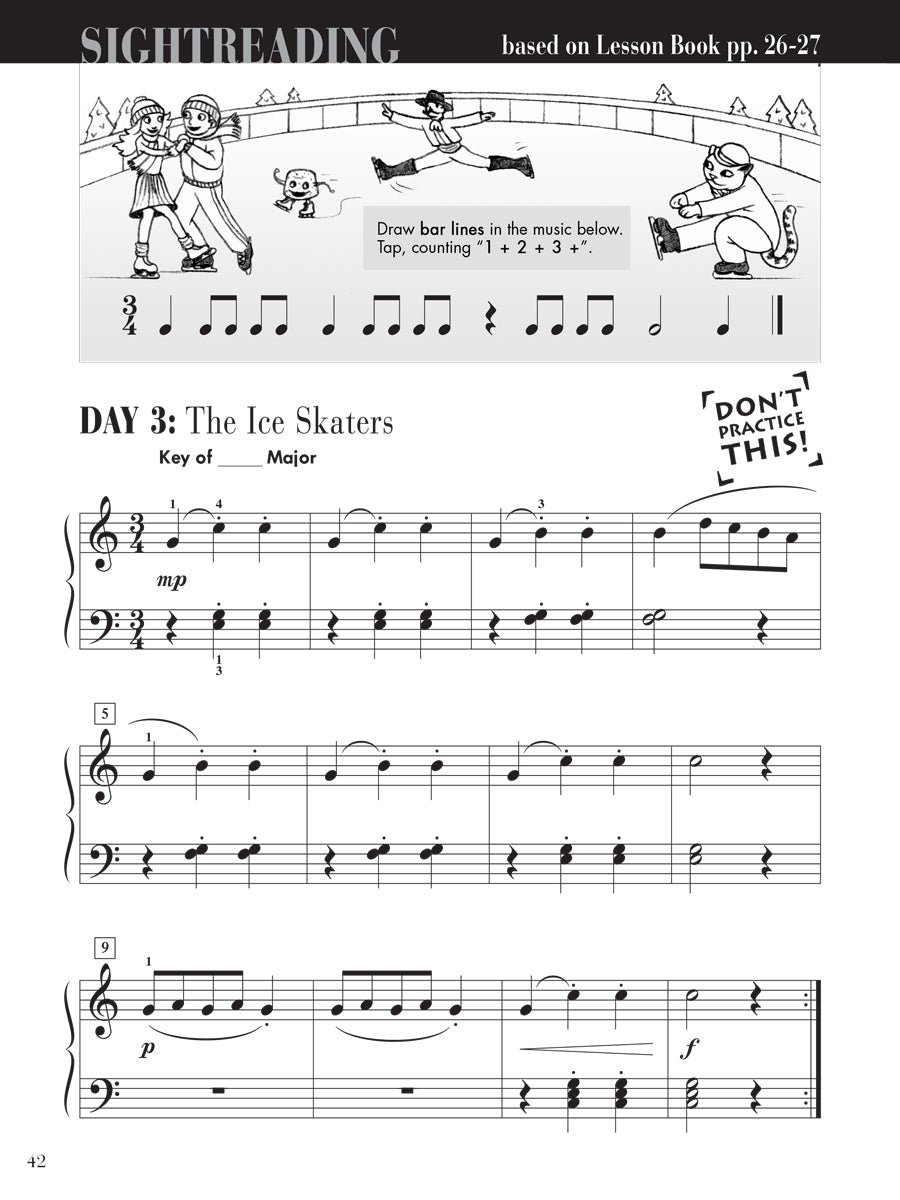 Piano Adventures® Level 2B Sightreading Book