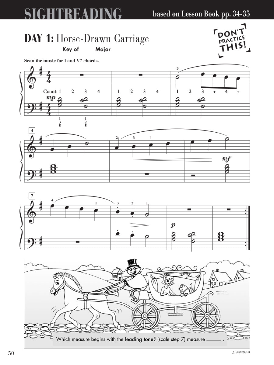 Piano Adventures® Level 2B Sightreading Book