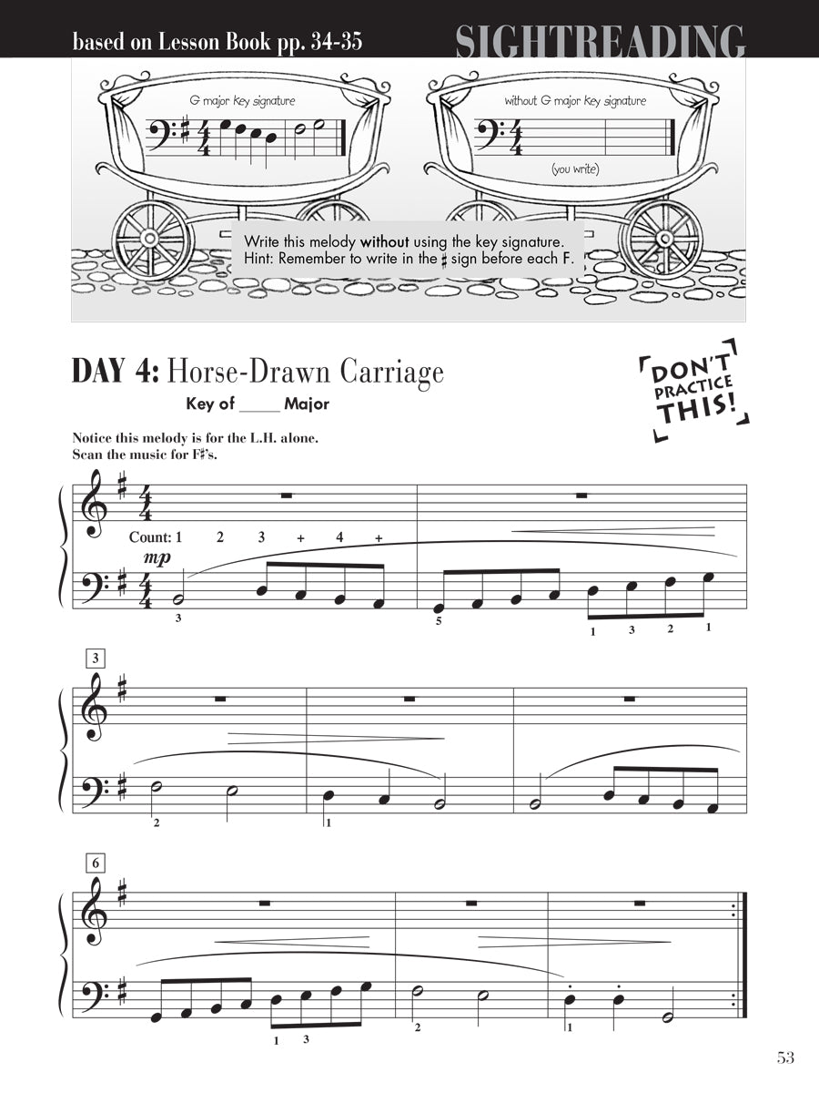 Piano Adventures® Level 2B Sightreading Book