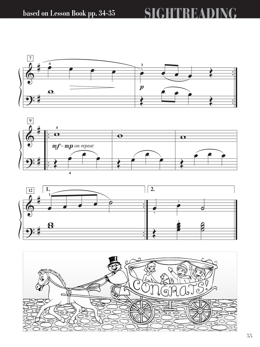 Piano Adventures® Level 2B Sightreading Book