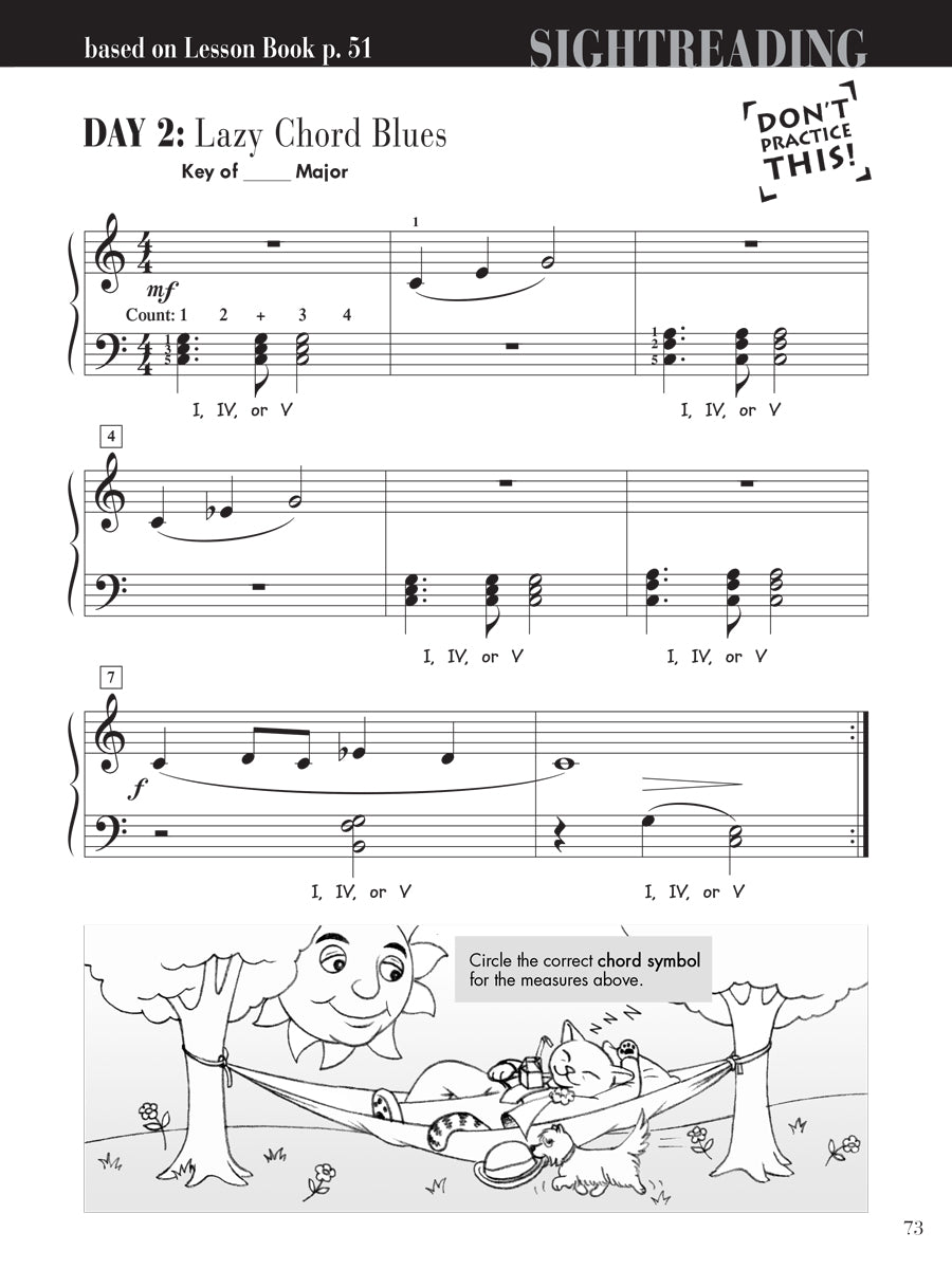 Piano Adventures® Level 2B Sightreading Book