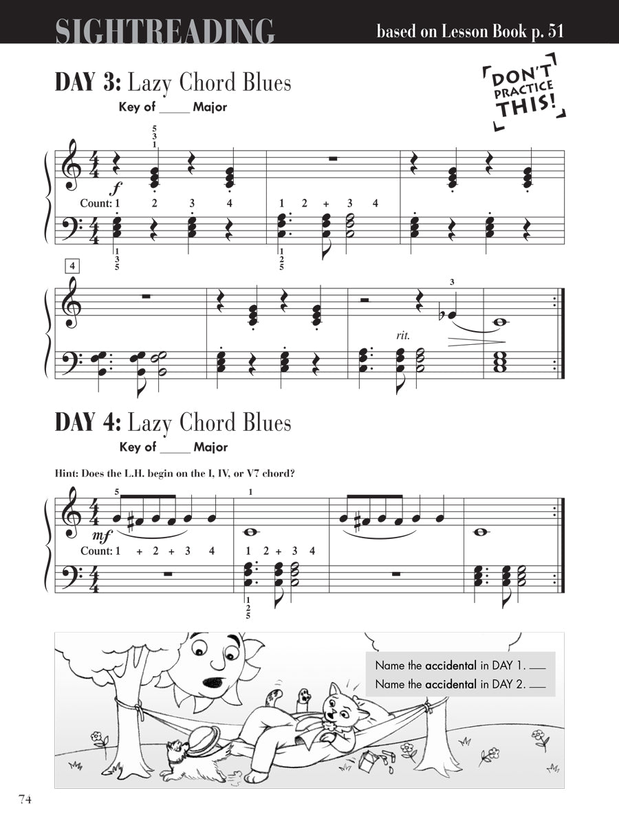 Piano Adventures® Level 2B Sightreading Book