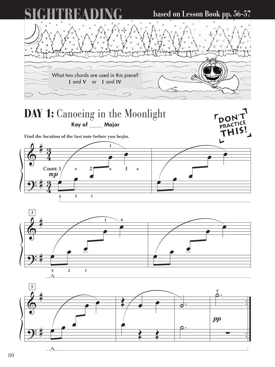 Piano Adventures® Level 2B Sightreading Book