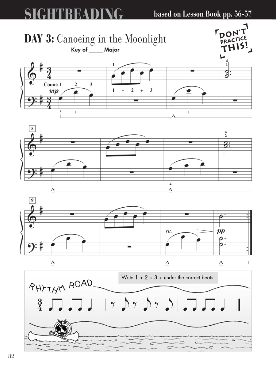 Piano Adventures® Level 2B Sightreading Book