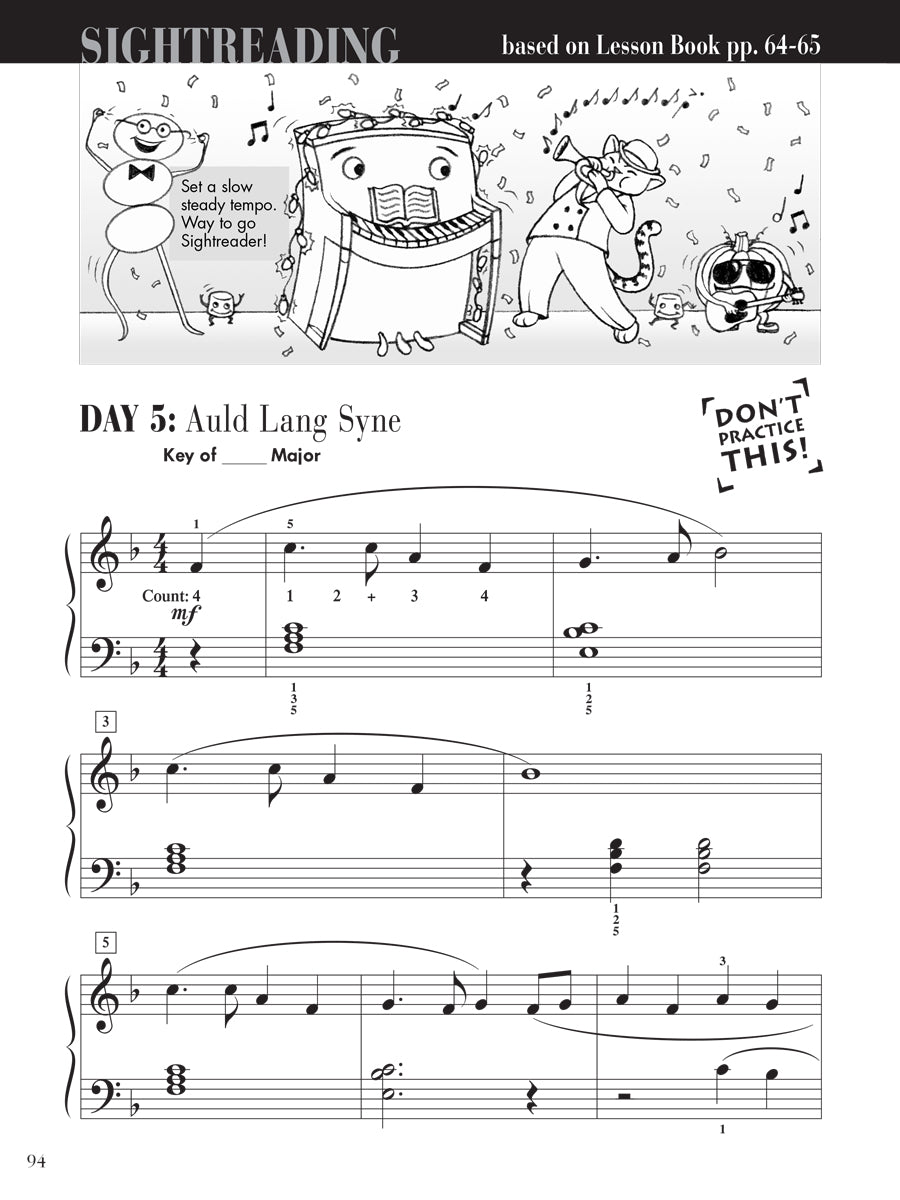 Piano Adventures® Level 2B Sightreading Book